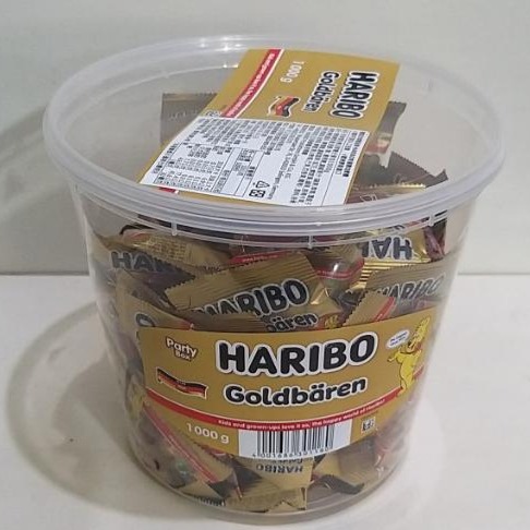 【築夢花世界】-COSTCO 好市多代購 HARIBO 哈瑞寶 金熊Q軟糖 (小熊軟糖)-整桶