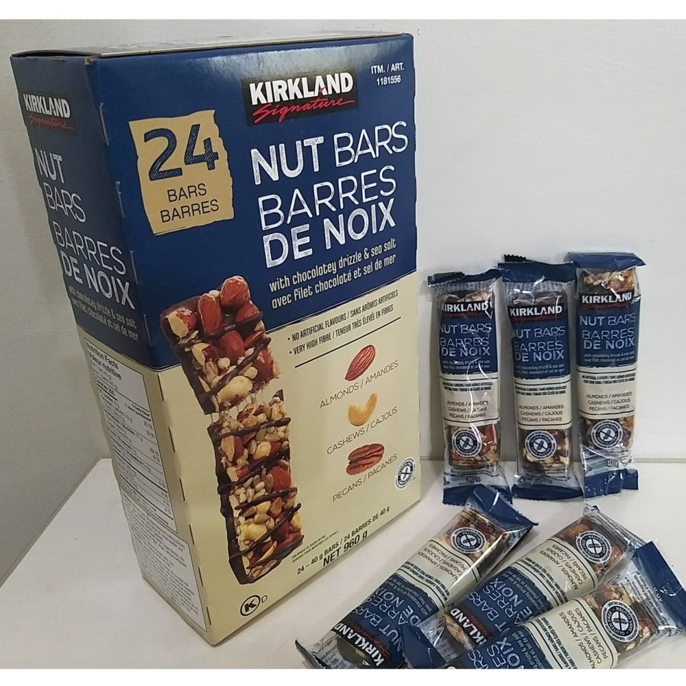 【築夢花世界】-COSTCO 好市多代購 科克蘭黑巧克力風味堅果棒40公克-細節圖2