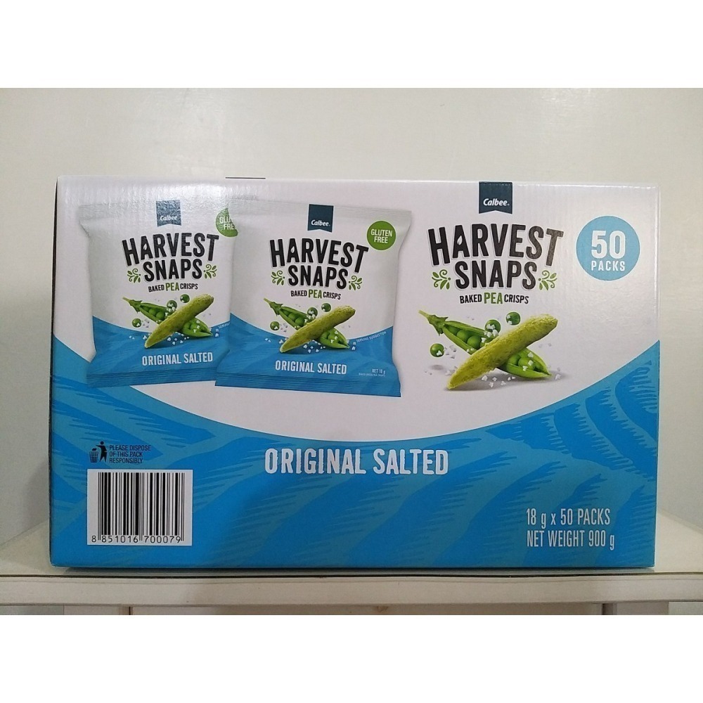 【築夢花世界】-COSTCO 好市多代購 Calbee Harvest Snaps 鹽味豌豆脆果 900公克-細節圖2