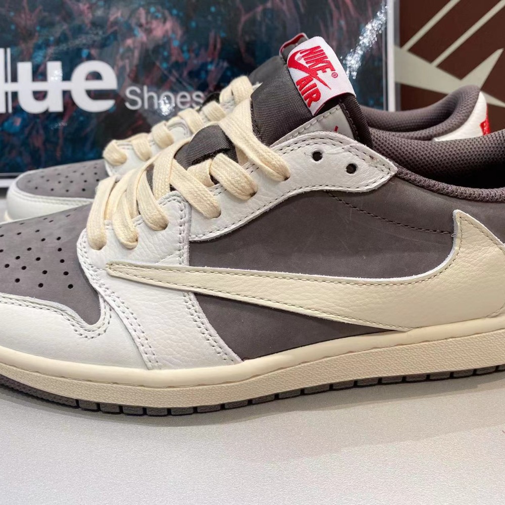 《Value》 NIKE Air Jordan 1 Mocha 白色 咖啡 卡其 摩卡 倒勾 反勾 DM7866-162-細節圖2