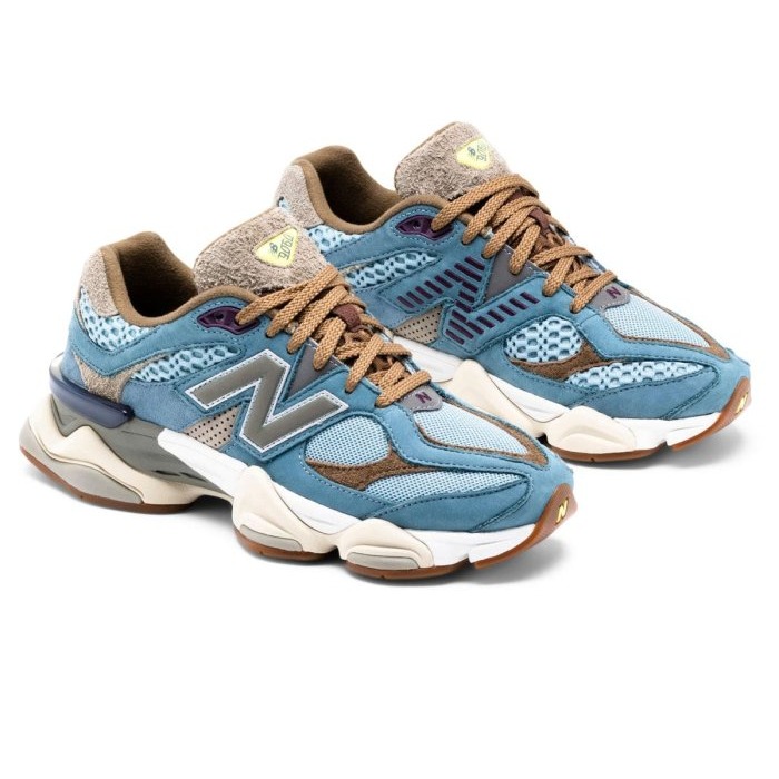 《Value》New Balance NB 9060 藍色 水藍 藍棕 咖啡藍 經典 厚底 老爹鞋 U9060BD1-細節圖3