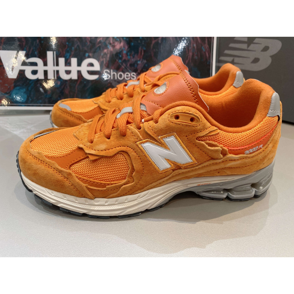 《Value》NEW BALANCE 2002 橘色 復古 麂皮 緩震 網布 休閒鞋 慢跑鞋 M2002RDE-細節圖2