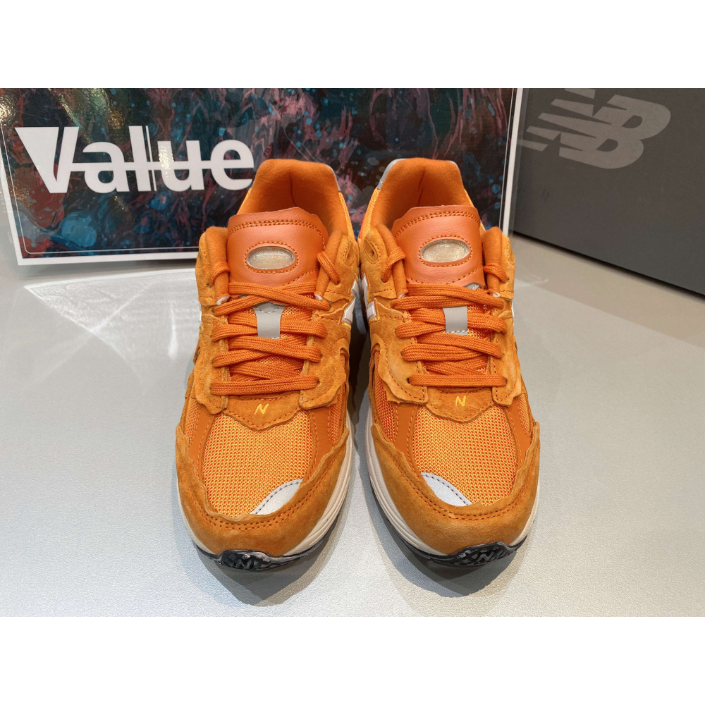 《Value》NEW BALANCE 2002 橘色 復古 麂皮 緩震 網布 休閒鞋 慢跑鞋 M2002RDE-細節圖4