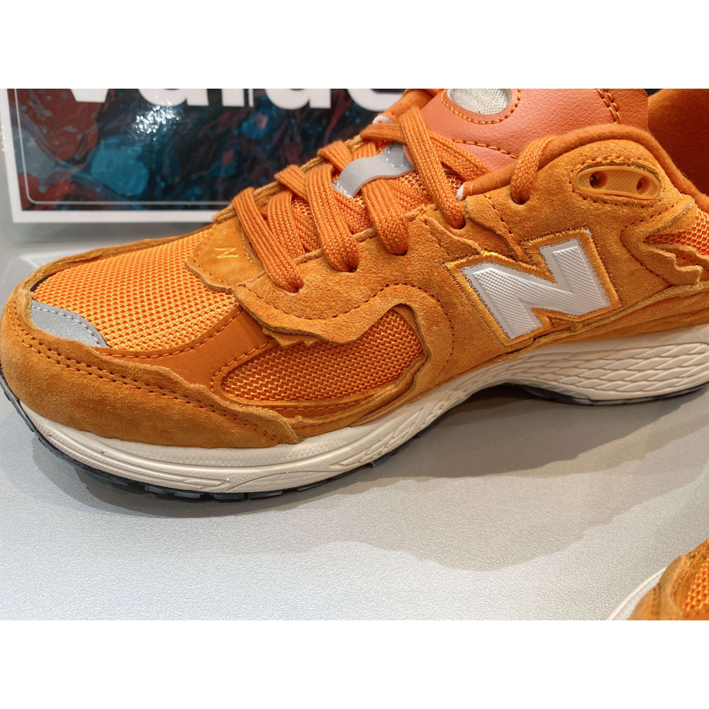 《Value》NEW BALANCE 2002 橘色 復古 麂皮 緩震 網布 休閒鞋 慢跑鞋 M2002RDE-細節圖6
