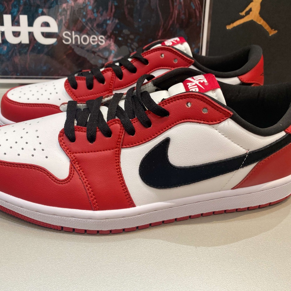 《Value》Air Jordan 1 Low 黑白 黑紅 芝加哥 低筒 喬丹 AJ 滑板 籃球鞋 705329-600-細節圖2