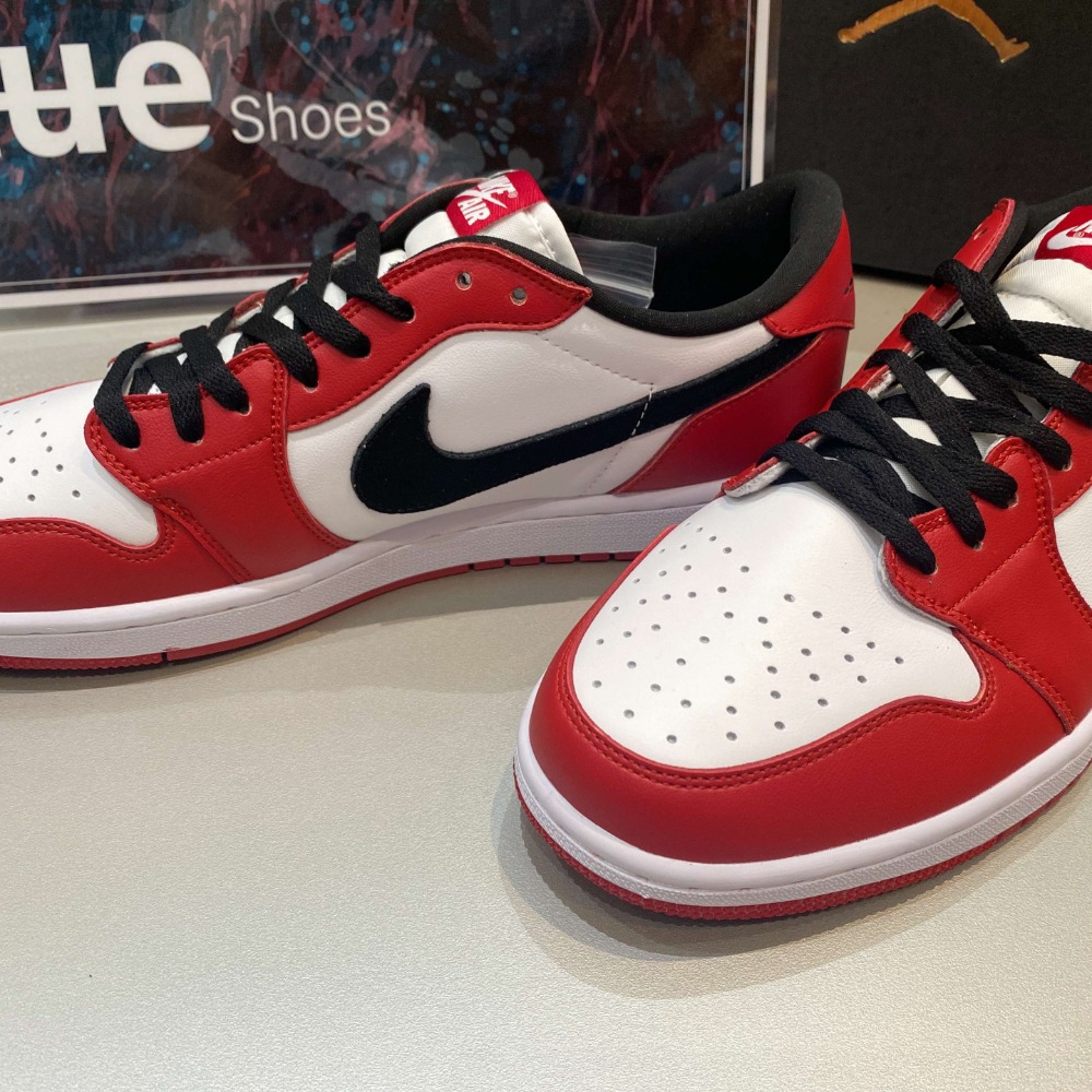 《Value》Air Jordan 1 Low 黑白 黑紅 芝加哥 低筒 喬丹 AJ 滑板 籃球鞋 705329-600-細節圖6