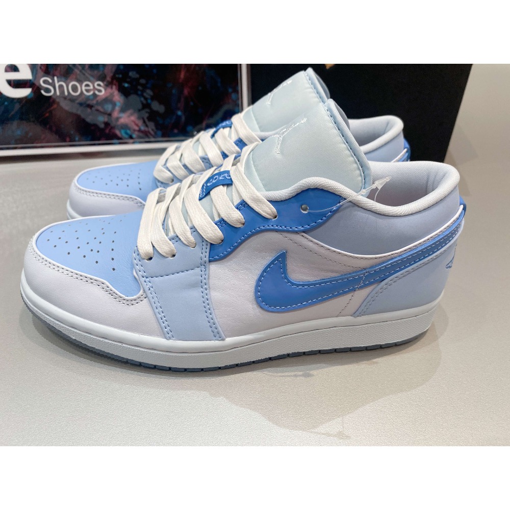 《Value》NIKE Jordan Aj1 Low 藍色 水藍 冰底 經典 低筒 喬丹 滑板鞋 DM5442-040-細節圖2