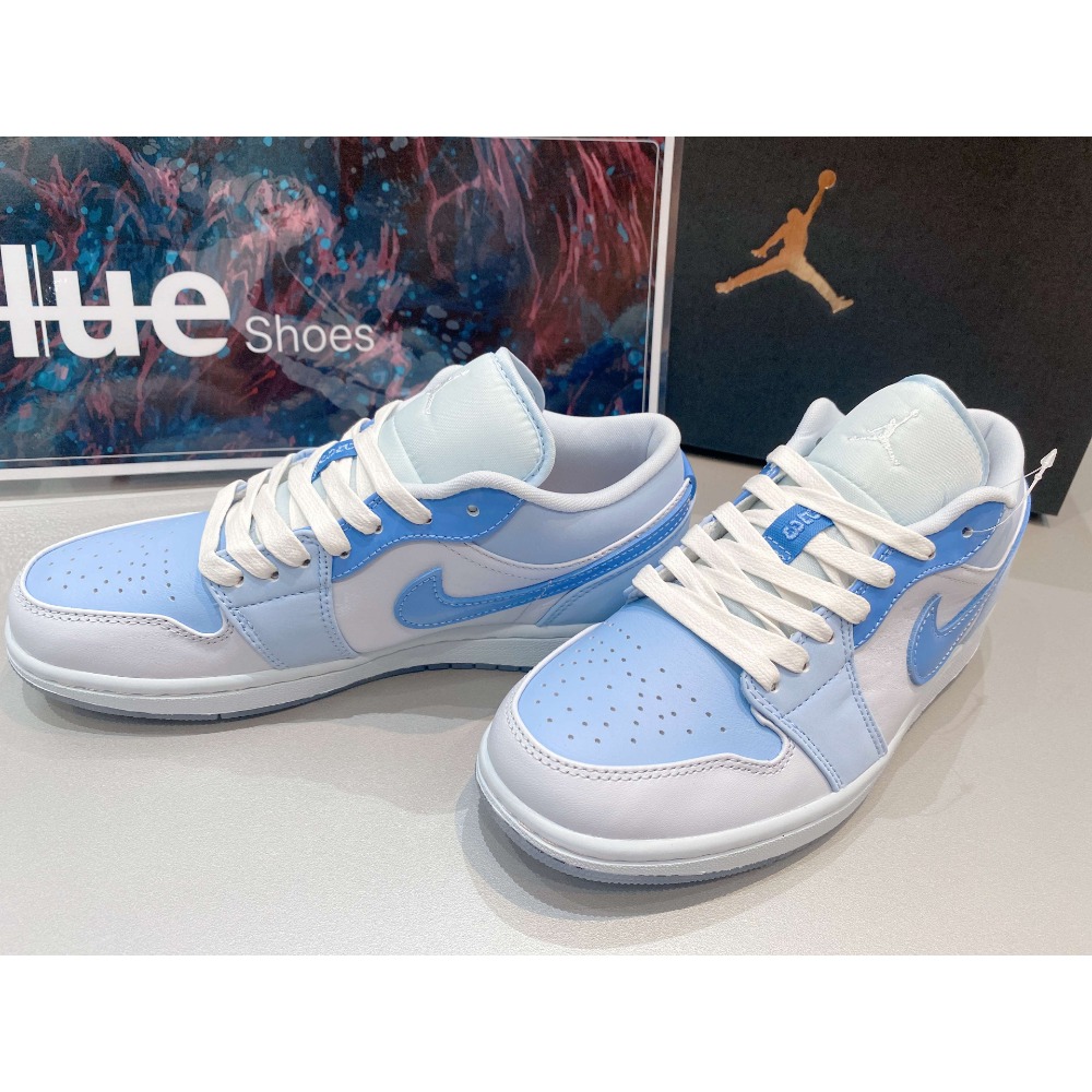 《Value》NIKE Jordan Aj1 Low 藍色 水藍 冰底 經典 低筒 喬丹 滑板鞋 DM5442-040-細節圖6