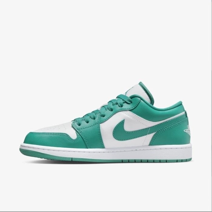 《Value》Nike Air Jordan 1 Low 白色 白綠 薄荷綠 蒂芬妮綠 籃球鞋 DC0774-132-細節圖2