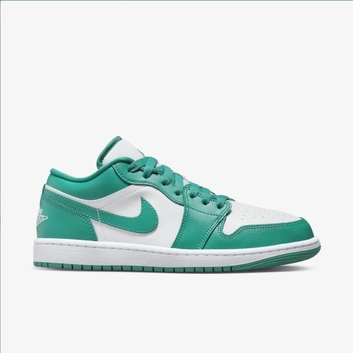 《Value》Nike Air Jordan 1 Low 白色 白綠 薄荷綠 蒂芬妮綠 籃球鞋 DC0774-132-細節圖3