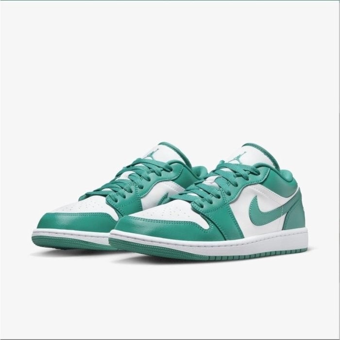 《Value》Nike Air Jordan 1 Low 白色 白綠 薄荷綠 蒂芬妮綠 籃球鞋 DC0774-132-細節圖4