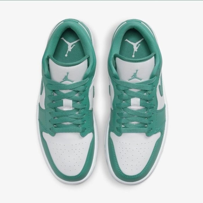 《Value》Nike Air Jordan 1 Low 白色 白綠 薄荷綠 蒂芬妮綠 籃球鞋 DC0774-132-細節圖5