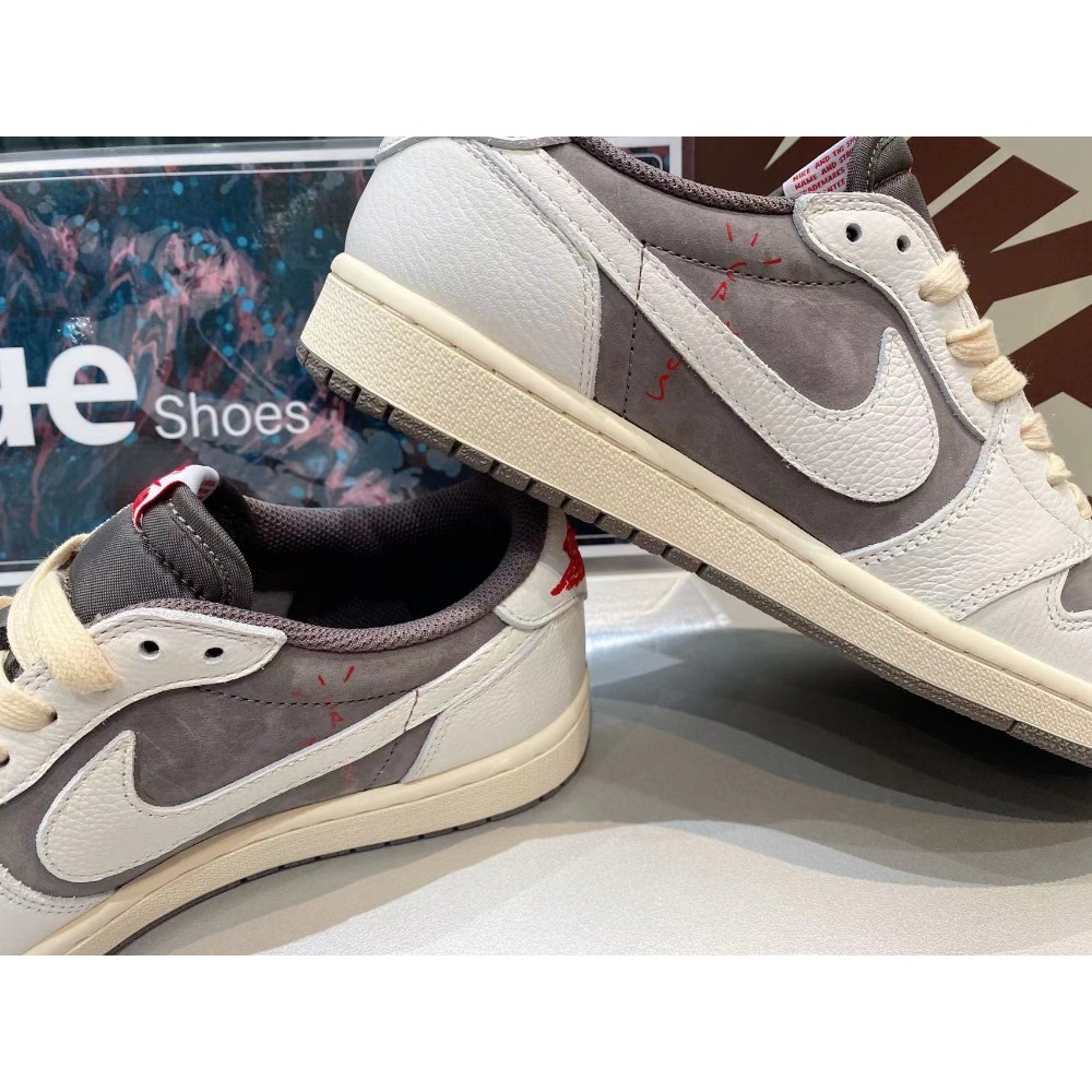 《Value》 Air Jordan 1 Mocha 白色 咖啡 卡其 摩卡 倒勾 反勾 低筒 DM7866-162-細節圖5