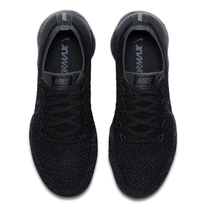 《Value》Nike VaporMax Flyknit 黑色 黑灰 編織 襪套 氣墊 慢跑鞋 849558-007-細節圖4