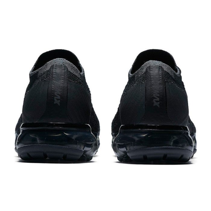 《Value》Nike VaporMax Flyknit 黑色 黑灰 編織 襪套 氣墊 慢跑鞋 849558-007-細節圖5