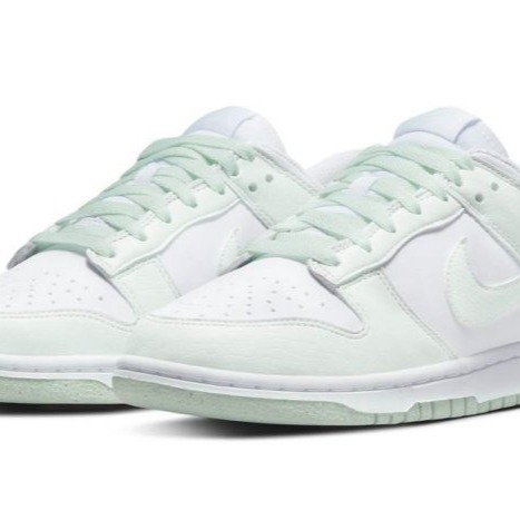 《Value》Nike dunk low 白色 白綠 綠色 淺綠 薄荷綠 低筒 滑板鞋 休閒鞋 DN1431-102-細節圖2