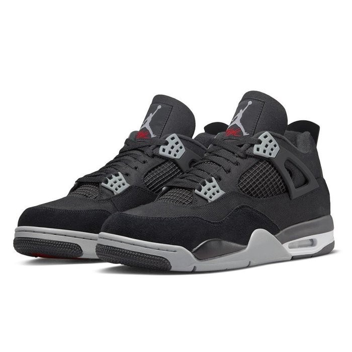《Value》Jordan 4 Retro AJ4 黑色 黑灰 牛仔 氣墊 滑板鞋 穿搭 男女鞋 DH7138-006-細節圖2