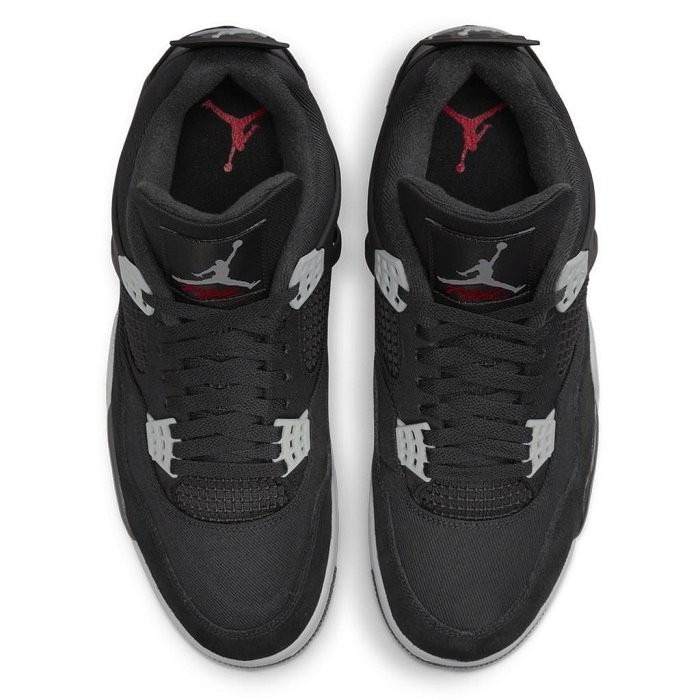 《Value》Jordan 4 Retro AJ4 黑色 黑灰 牛仔 氣墊 滑板鞋 穿搭 男女鞋 DH7138-006-細節圖5