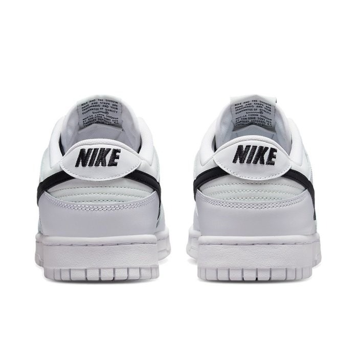 《Value》Nike Dunk Low 白色 白黑 奶油白 皮革 黑勾 休閒 運動 低筒 男女鞋 DJ6188-101-細節圖3