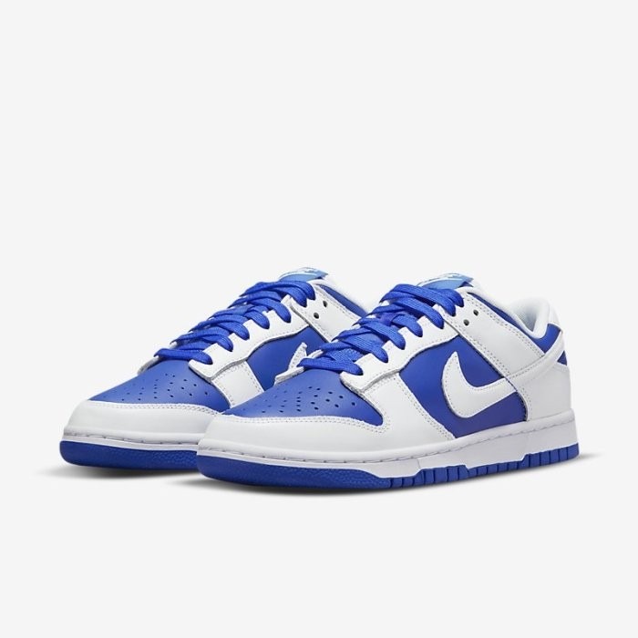 《Value》Nike Dunk Low 白色 白藍 賽車藍 低筒 滑板鞋 休閒鞋 穿搭 百搭 DD1391-401-細節圖2