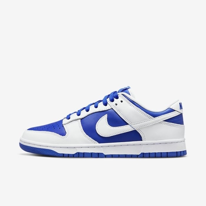 《Value》Nike Dunk Low 白色 白藍 賽車藍 低筒 滑板鞋 休閒鞋 穿搭 百搭 DD1391-401-細節圖3