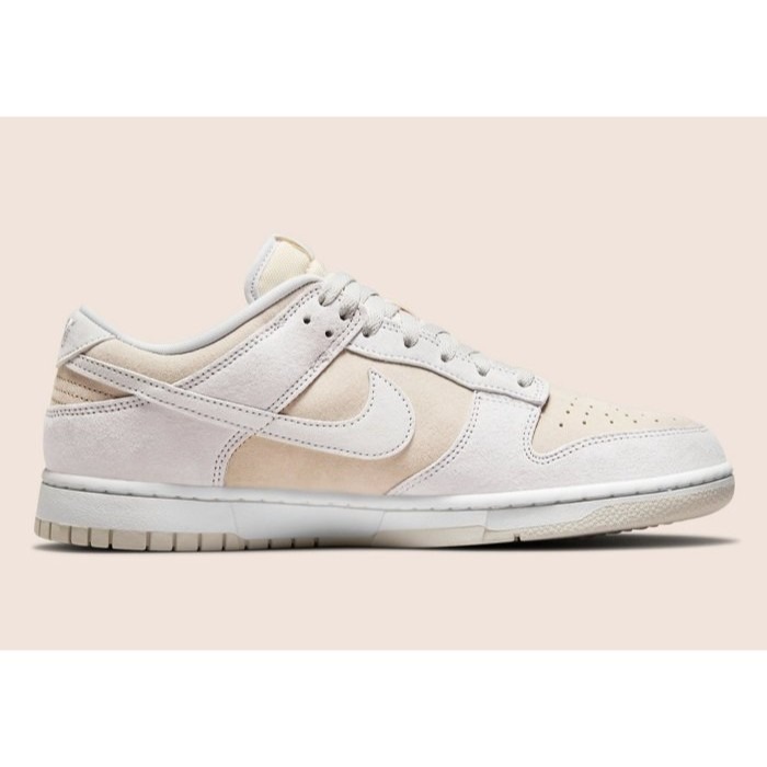 《Value》Nike Dunk Low 白色 米白 奶灰色 麂皮 低筒 板鞋 男女 情侶鞋 DD8338-001-細節圖4