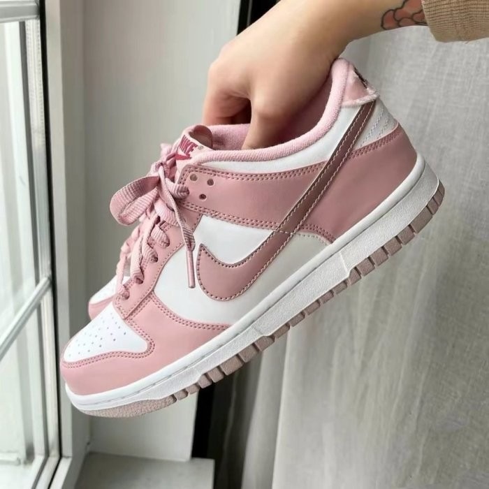 《Value》Nike Dunk Low 白色 粉色 玫瑰粉 櫻花粉 低筒 滑板鞋 休閒鞋 DO6485-600-細節圖3