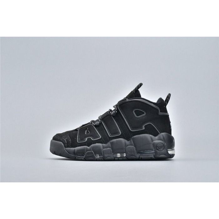 《Value》NIKE AIR MORE UPTEMPO 全黑 黑色 反光 大AIR 高筒 經典 414962-004-細節圖4