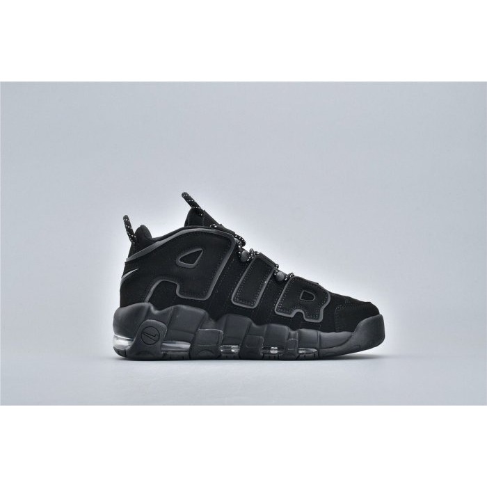 《Value》NIKE AIR MORE UPTEMPO 全黑 黑色 反光 大AIR 高筒 經典 414962-004-細節圖5