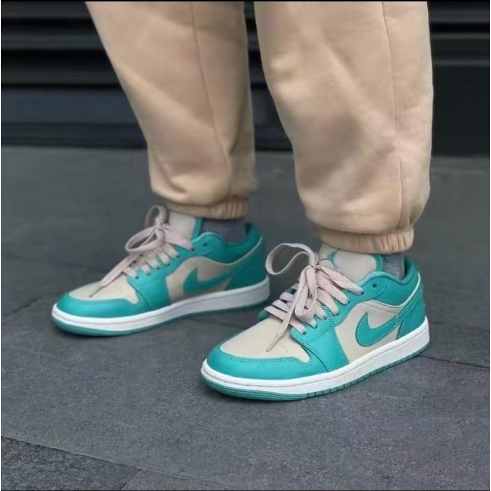 《Value》Nike Air Jordan 1 Low 灰色 白灰 灰綠 蒂芬妮綠 低筒 籃球鞋 DC0774-131