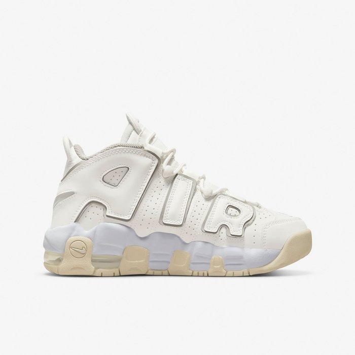 《Value》NIKE AIR MORE UPTEMPO 白色 米白 奶油 淡奶茶 大AIR 高筒 DM1023-001-細節圖4