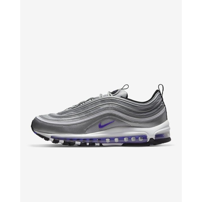 《Value》NIKE AIR MAX 97 銀紫 復古慢跑 子彈 流線 全氣墊 反光 男女鞋 DJ0717-001-細節圖2