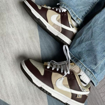 《Value》Nike SB Dunk Low Brown Basalt 白棕 摩卡 金扣 滑板鞋 DX6060-111