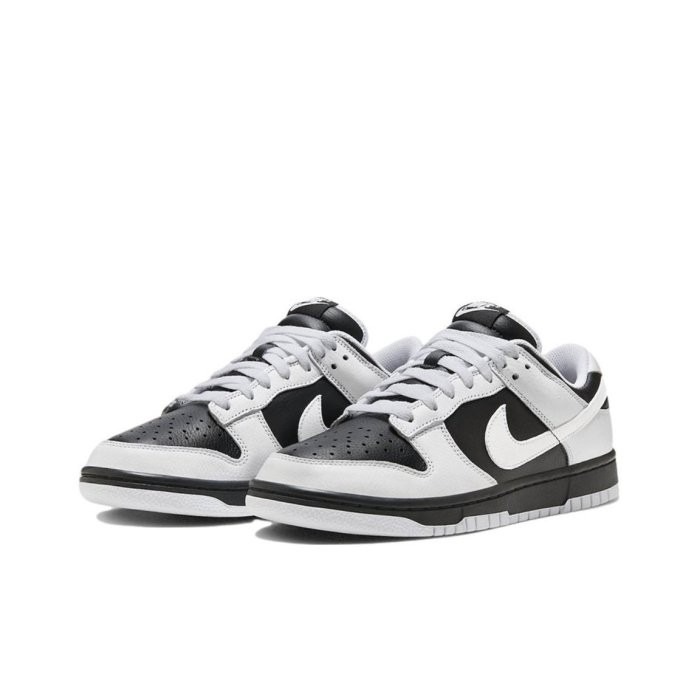 《Value》Nike Dunk Low 黑白 白黑 反轉 熊貓 皮革 休閒 低筒 運動 男女鞋 FD9064-011-細節圖3