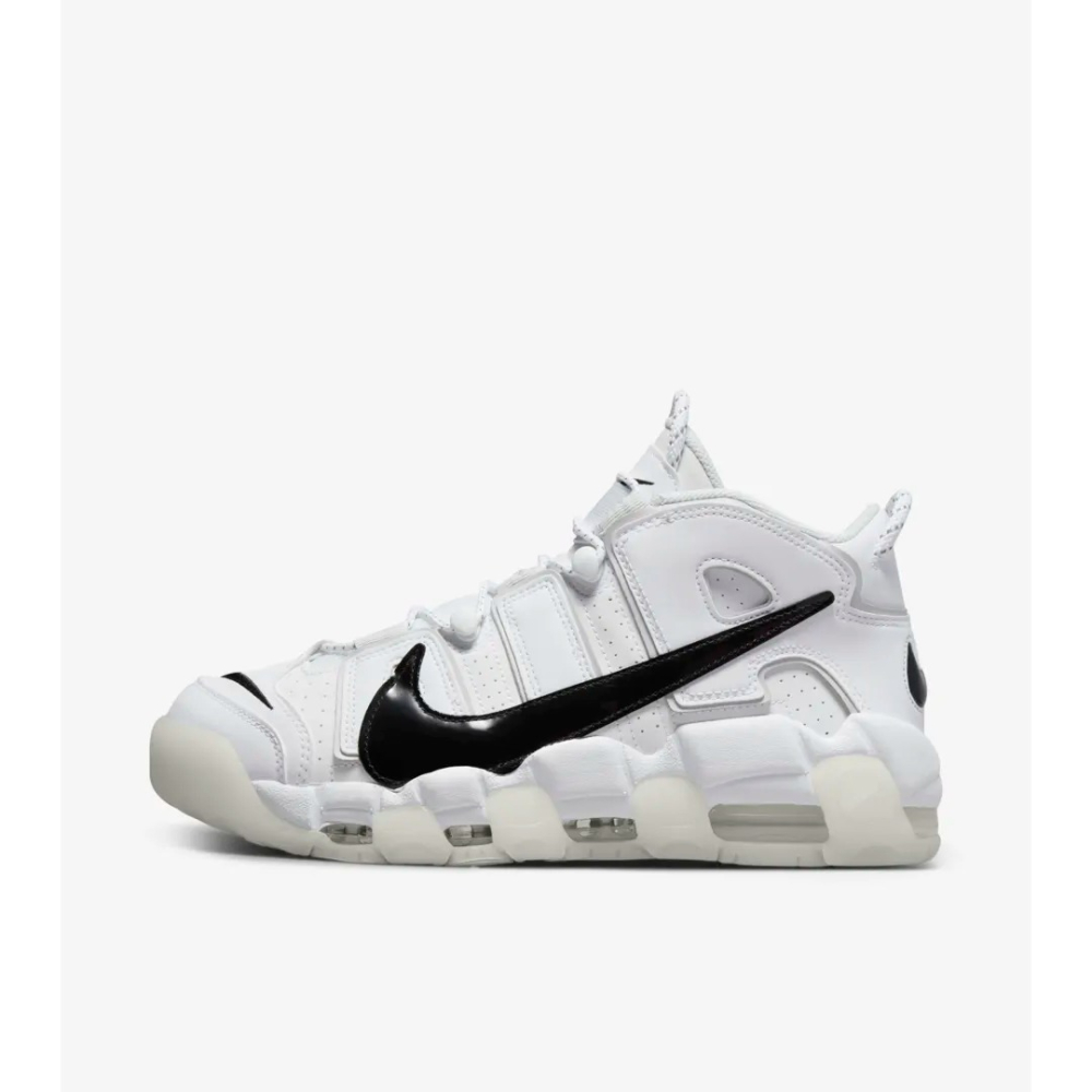 《Value》NIKE AIR MORE UPTEMPO 白色 白黑 大勾 氣墊 高筒 籃球鞋 DQ5014-100-細節圖5