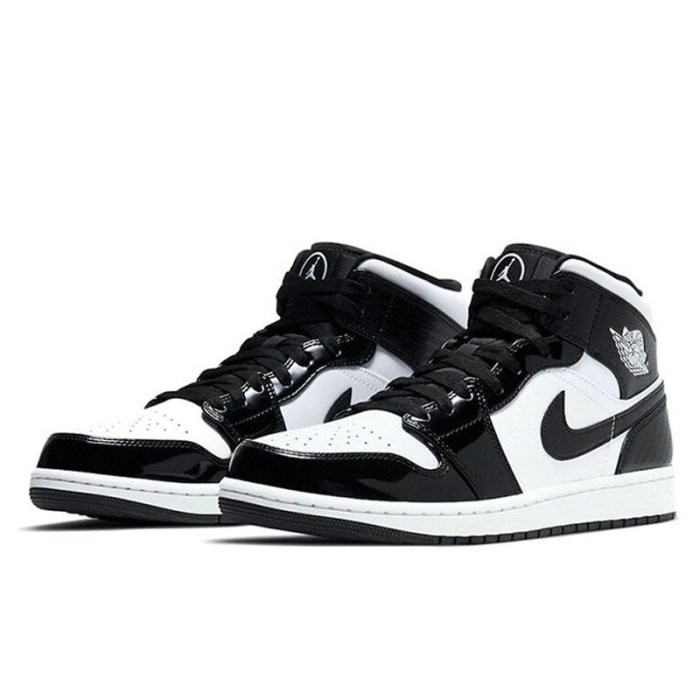 《Value》Air Jordan 1 Mid All-Star 碳纖維 明星賽 黑白 籃球鞋 DD1649-001-細節圖3