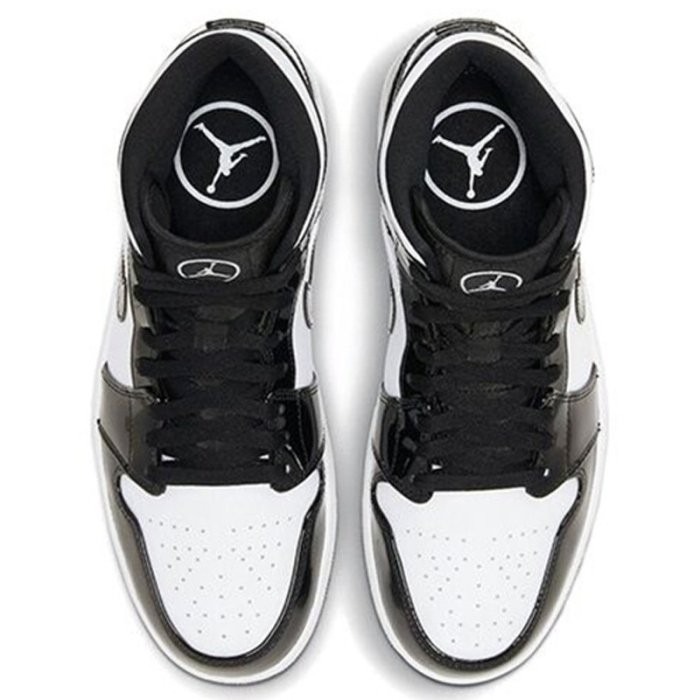 《Value》Air Jordan 1 Mid All-Star 碳纖維 明星賽 黑白 籃球鞋 DD1649-001-細節圖4