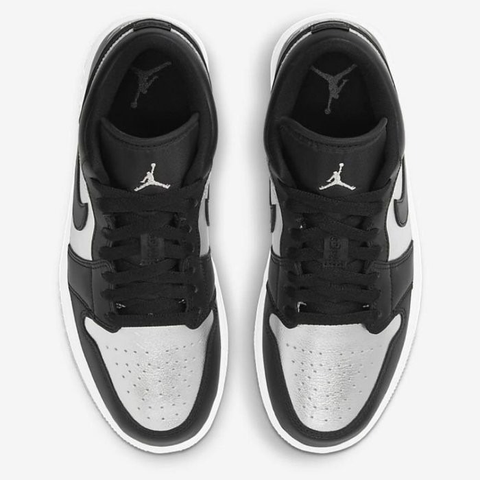 《Value》NIKE Air Jordan 1 Low “Silver Toe 黑 銀 板鞋 男女DA5551-001-細節圖3