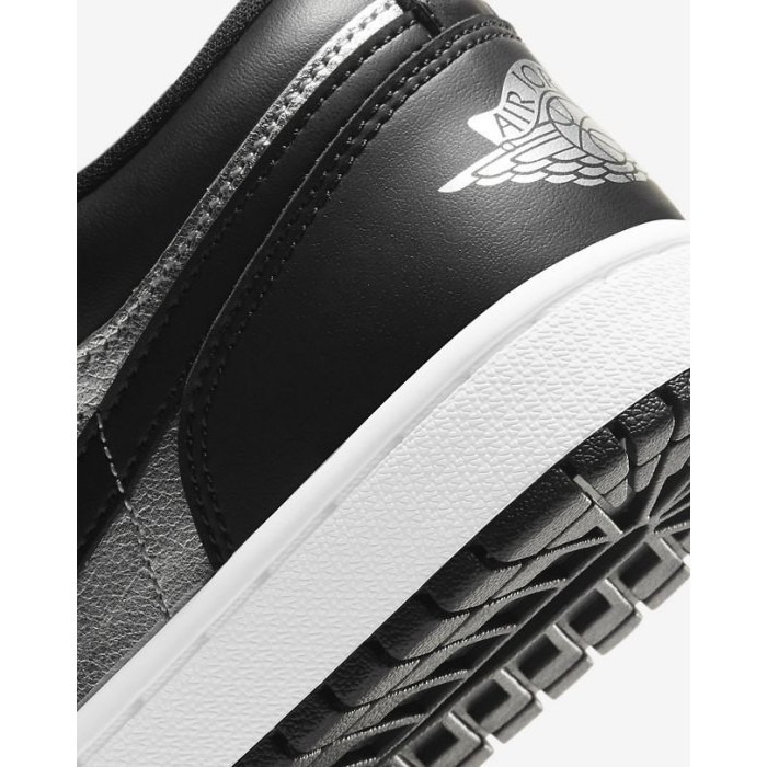 《Value》NIKE Air Jordan 1 Low “Silver Toe 黑 銀 板鞋 男女DA5551-001-細節圖4