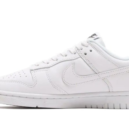 《Value》Nike Dunk Low Triple White 白 全白 小白鞋 皮革 滑板鞋 DD1503-109-細節圖4