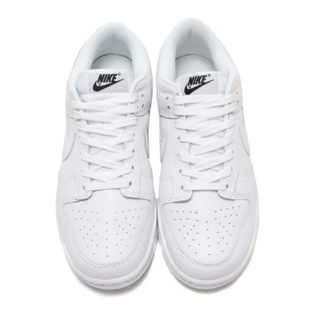 《Value》Nike Dunk Low Triple White 白 全白 小白鞋 皮革 滑板鞋 DD1503-109-細節圖6