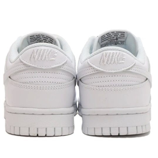 《Value》Nike Dunk Low Triple White 白 全白 小白鞋 皮革 滑板鞋 DD1503-109-細節圖7