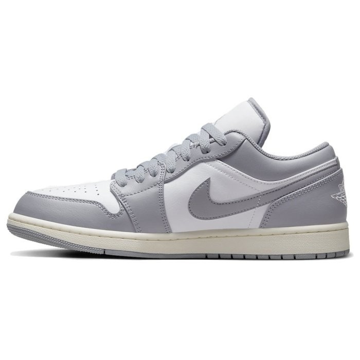 《Value》NIKE AIR JORDAN 1 LOW 灰色 白灰 煙灰 復古 奶油 奶油灰 553558-053-細節圖3