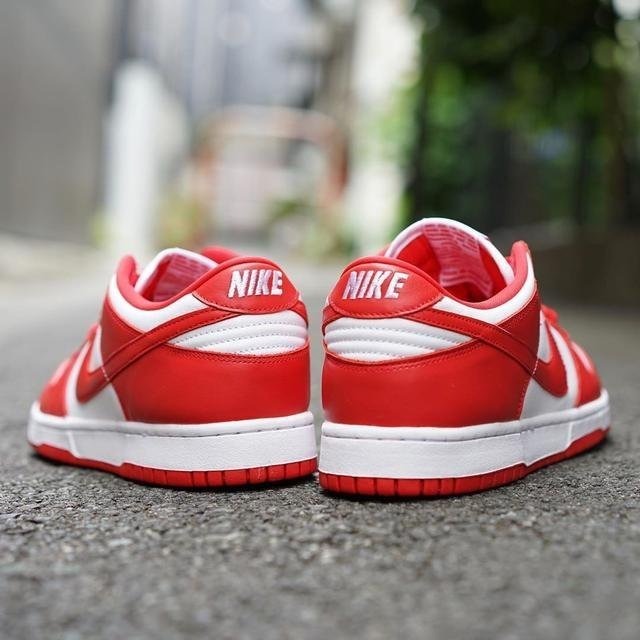 《Value》Nike Dunk Low University Red 紅色 白紅 大學紅 男女鞋 CU1727-100-細節圖4