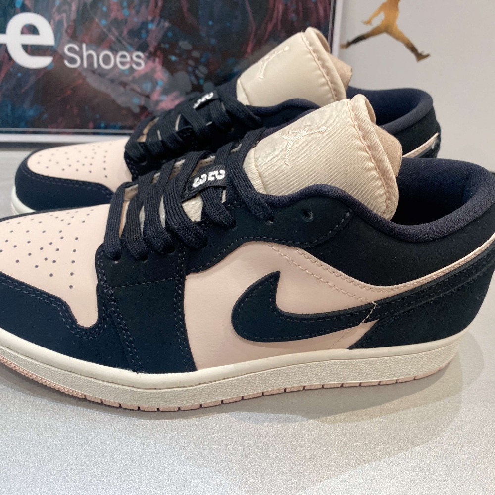 《Value》Nike Air Jordan 1 Low ＂Guava lce＂ 黑粉 低筒 板鞋 DC0774-003-細節圖4