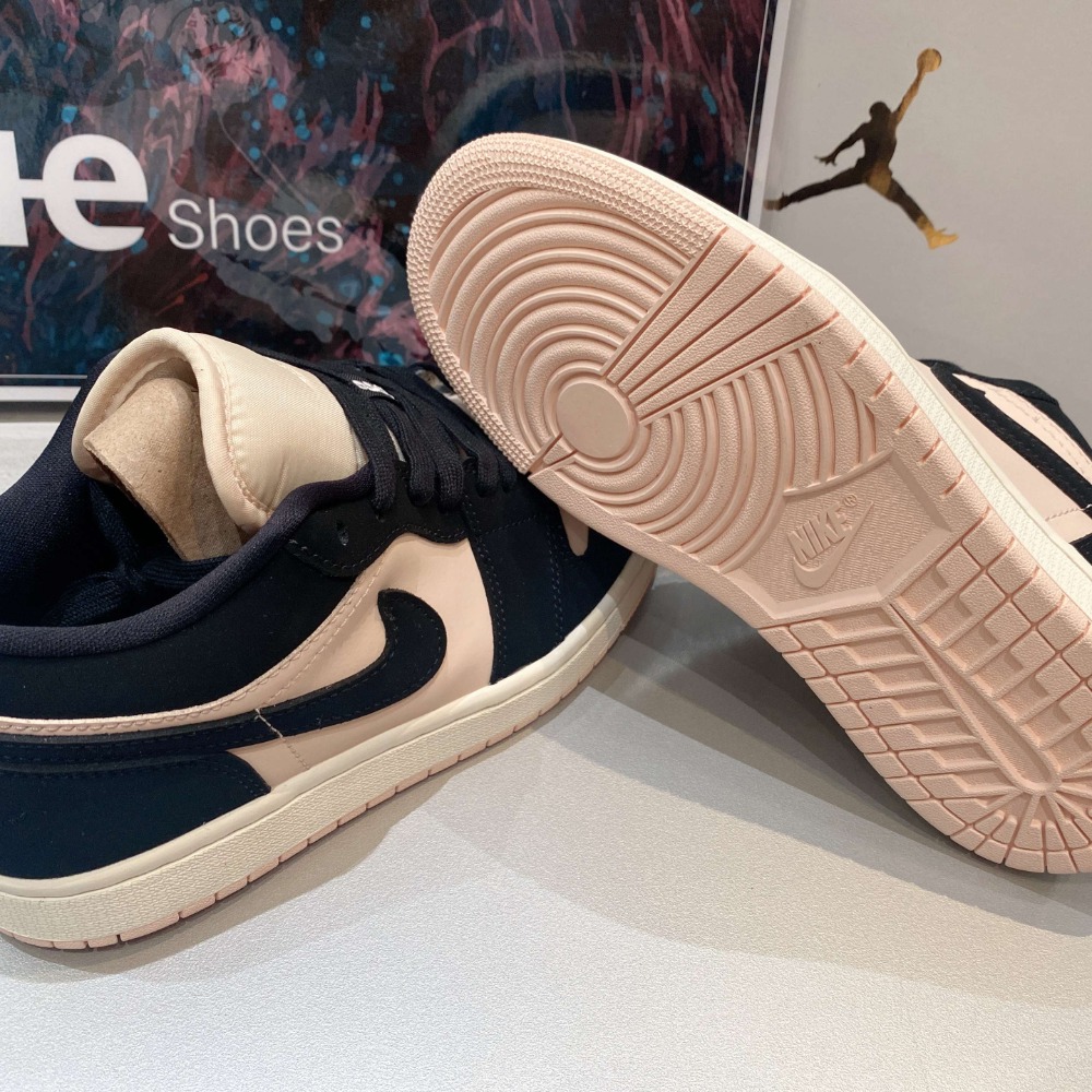 《Value》Nike Air Jordan 1 Low ＂Guava lce＂ 黑粉 低筒 板鞋 DC0774-003-細節圖6