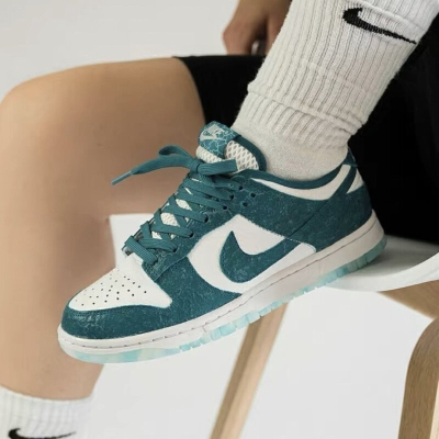 《Value》Nike Dunk Low 白色 白綠 湖水綠 冰底 海洋 低筒 特別款 情侶鞋 DV3029-100