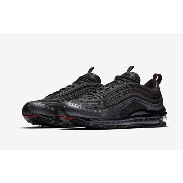 《Value》NIKE AIR MAX 97 全黑 灰黑 子彈 碳黑 黑勾 3M 反光 氣墊 慢跑 921826-005-細節圖2