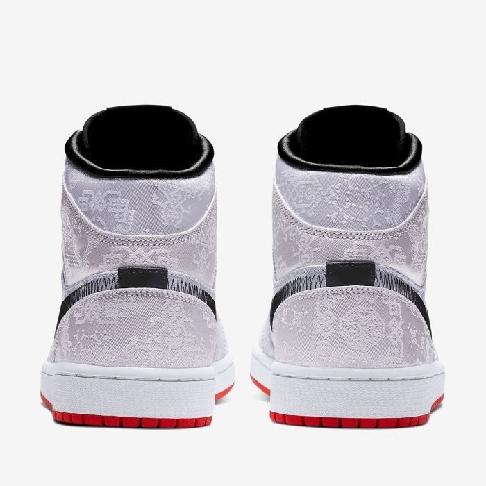 《Value》CLOT x Air Jordan 1 Mid Fearless 白絲綢 白色 CU2804-100-細節圖6