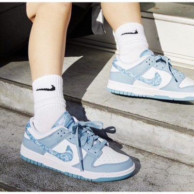 《Value》Nike Dunk Low Blue Paisley 水藍 腰果花 變形蟲 滑板鞋 DH4401-101